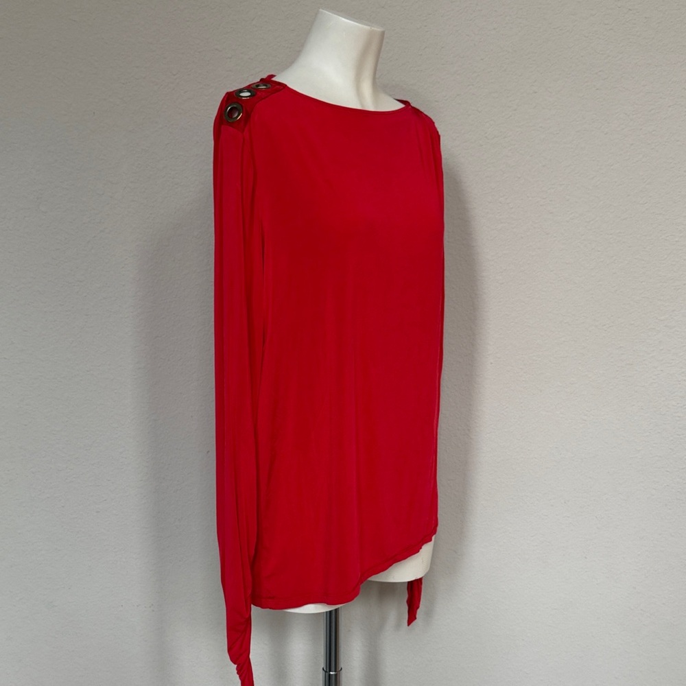 Pierre Balmain Vibrant Red Blouse